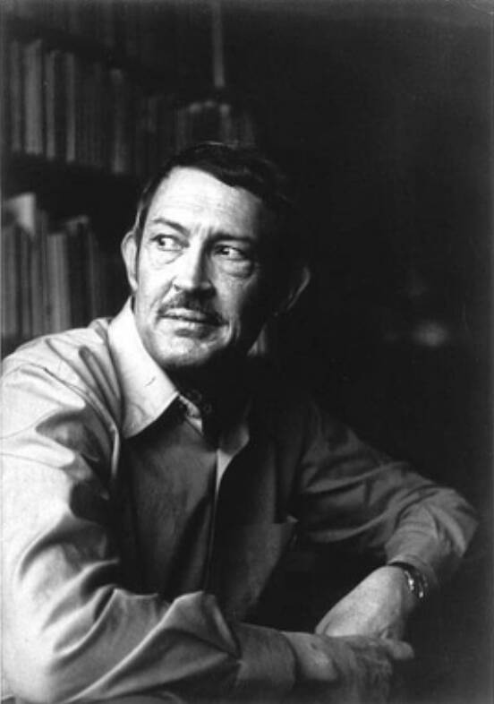 Black and white photograph of artist Henk Krijger.